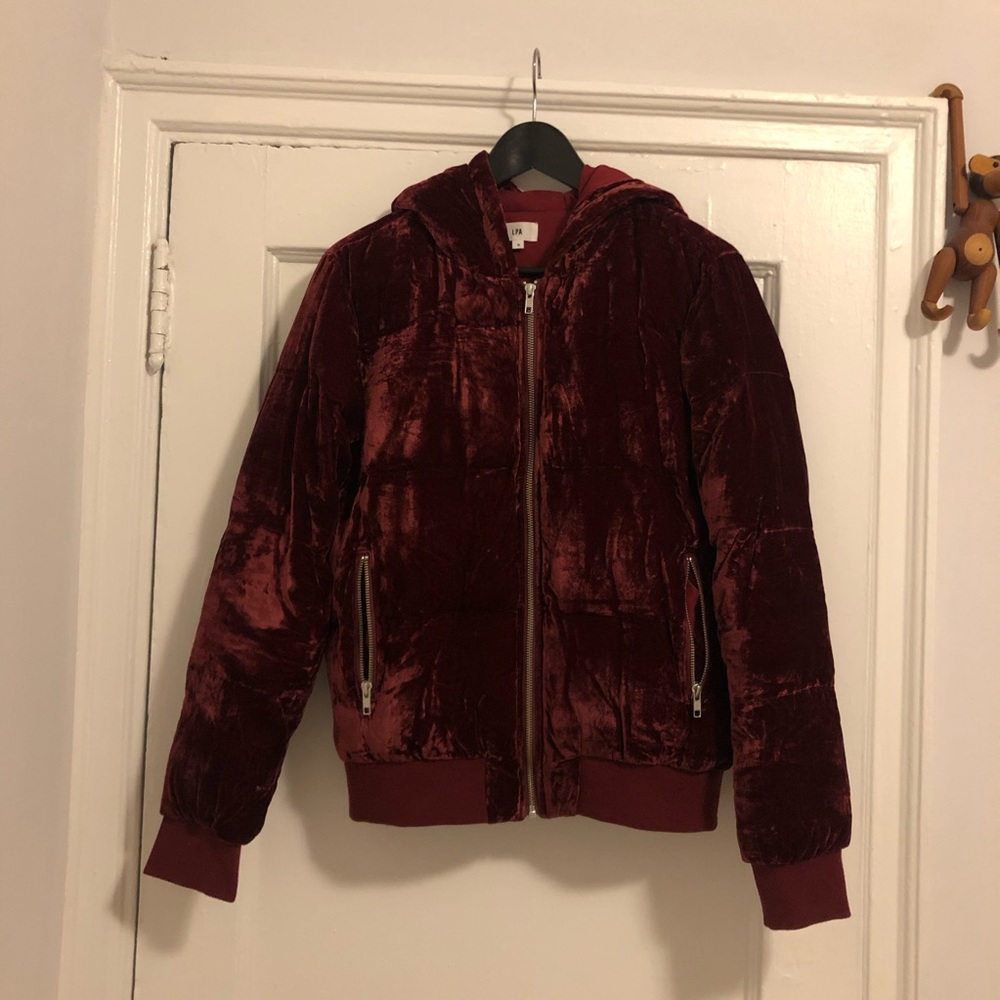 ❌ SOLD ❌ LPA Crinkled Velvet Puffer